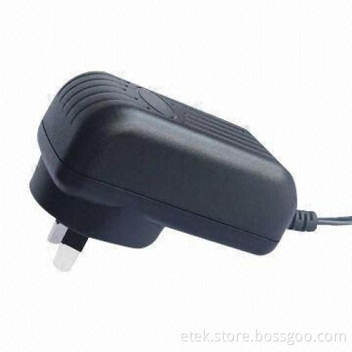 12W AU Switching Power Adapter with Australian AC Plug and 0.25A Input Current
